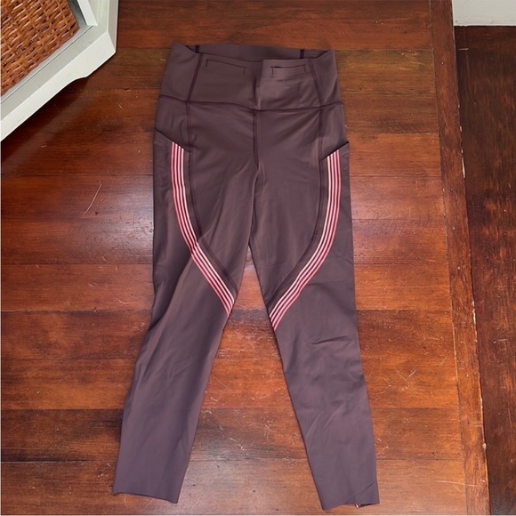Like New Lululemon Speed Limit Crop 23" Cherry Cola EUC - Picture 9 of 13